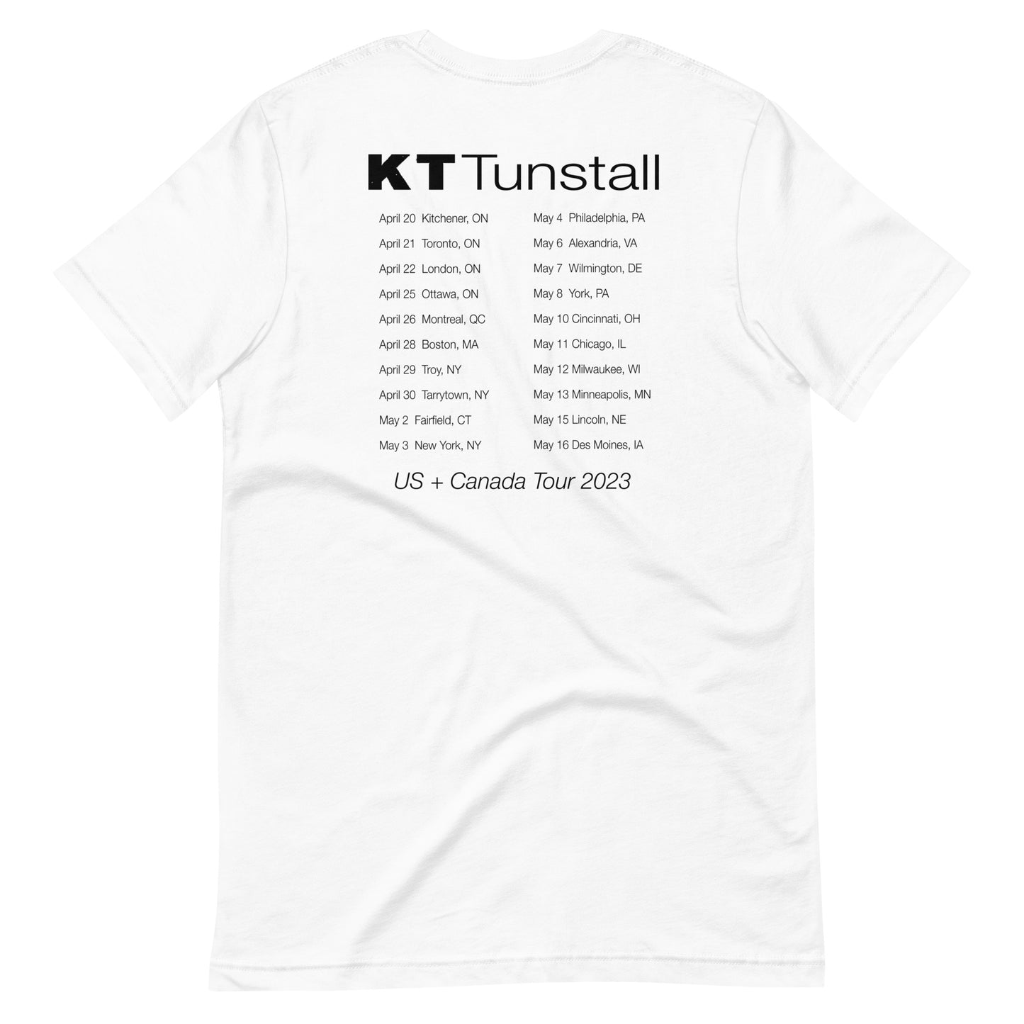 KT 'Soul' Tour Dates Tee