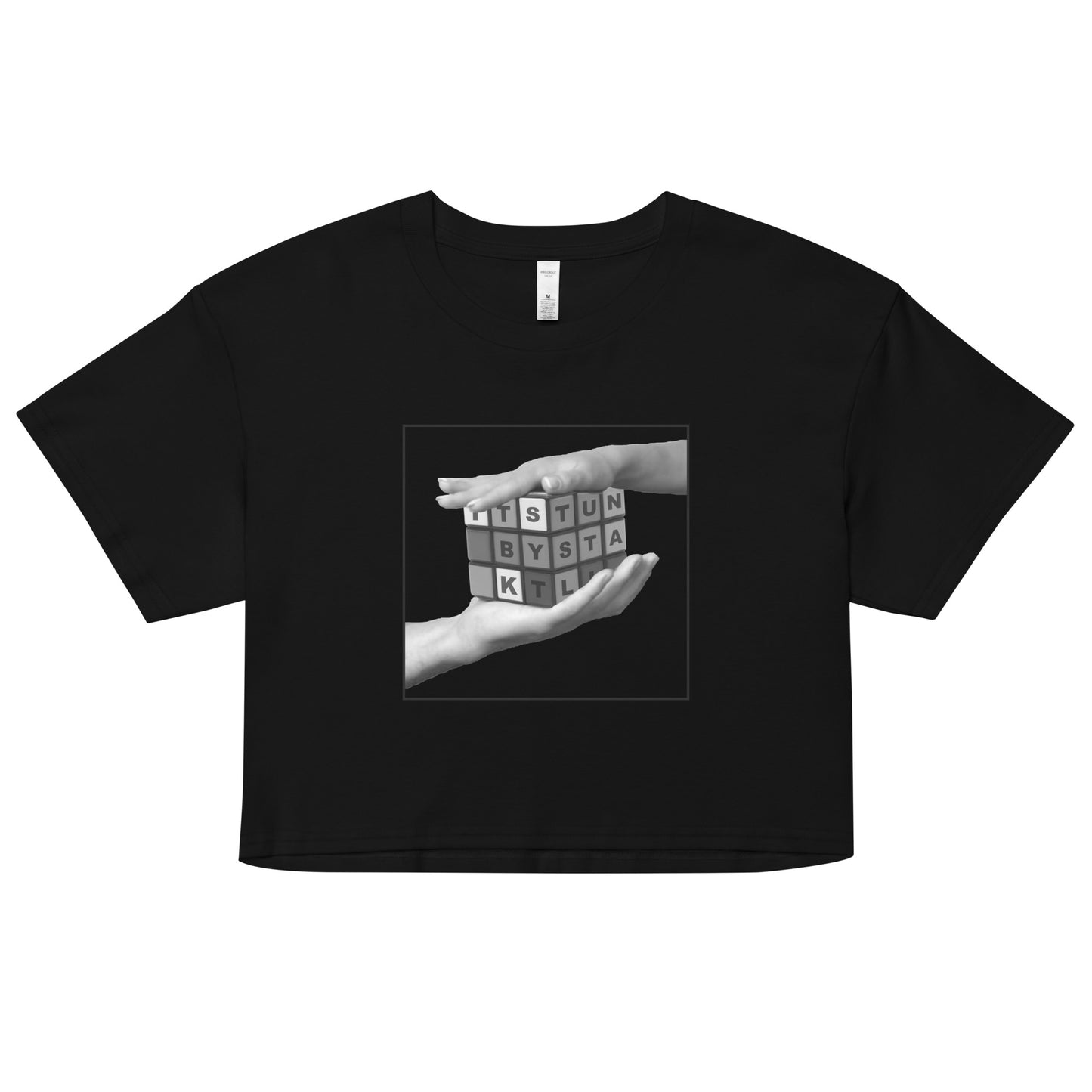 It's By KT | Crop Tee Black