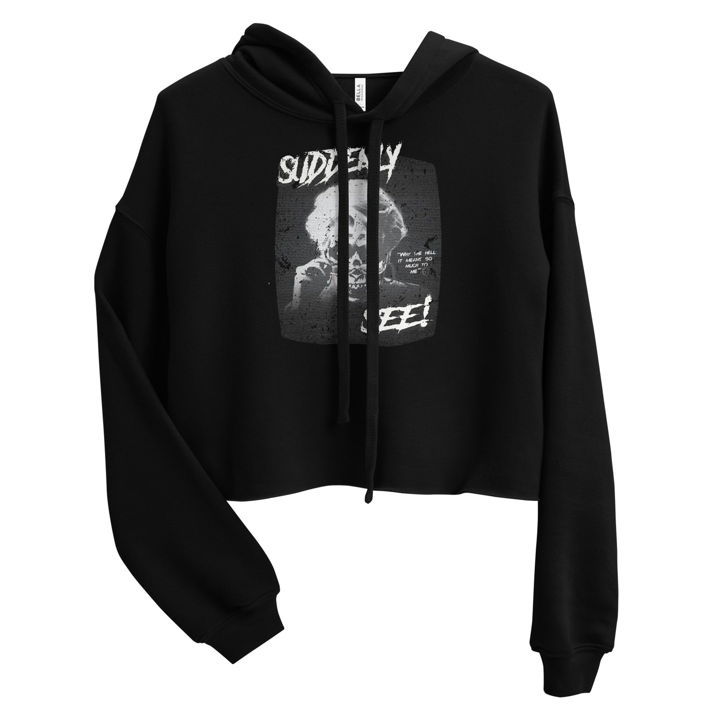 'Suddenly I Skeleton' Crop Hoodie