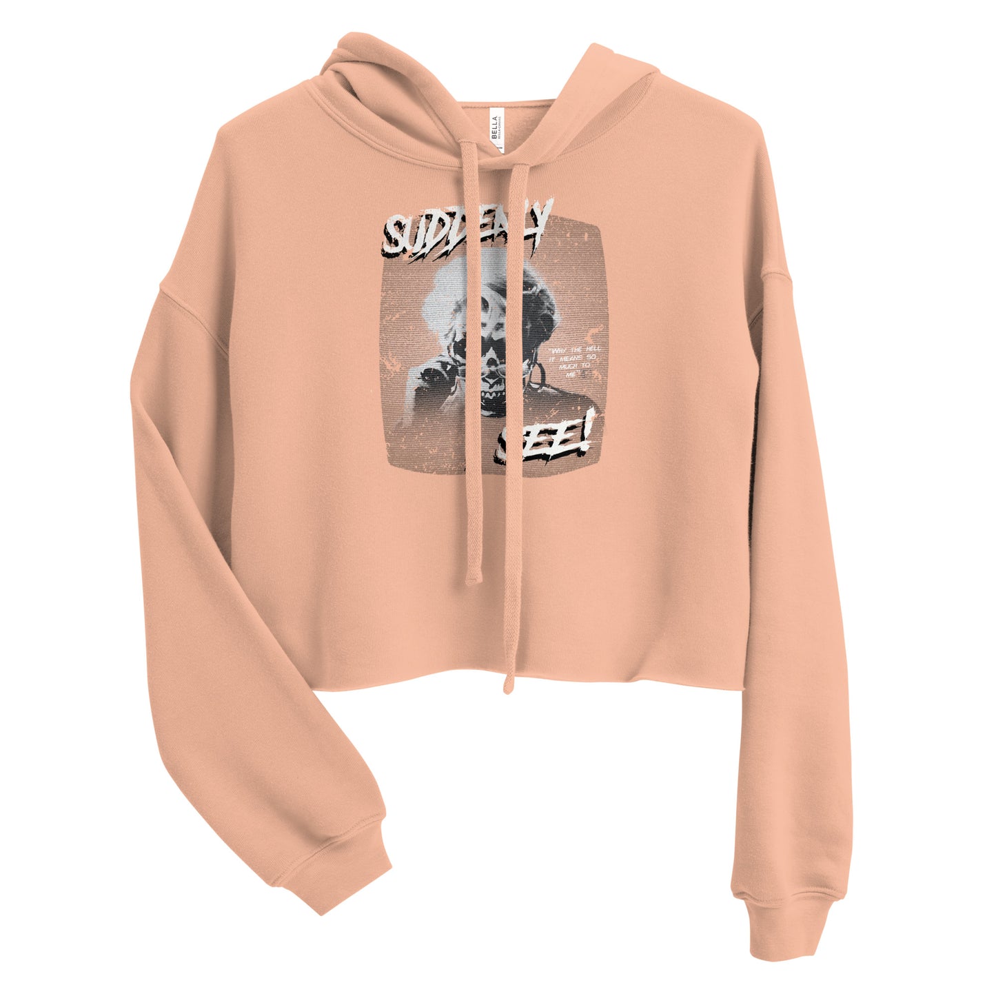'Suddenly I Skeleton' Crop Hoodie
