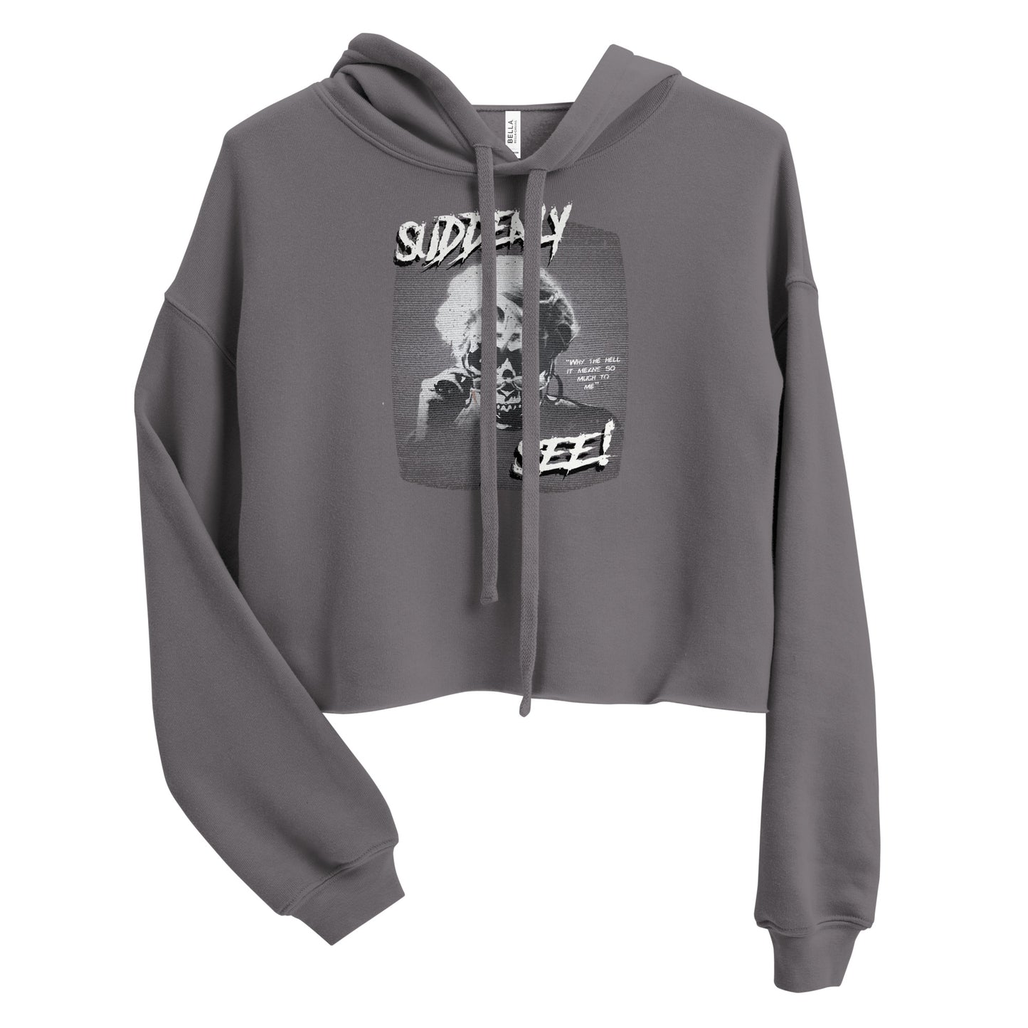 'Suddenly I Skeleton' Crop Hoodie