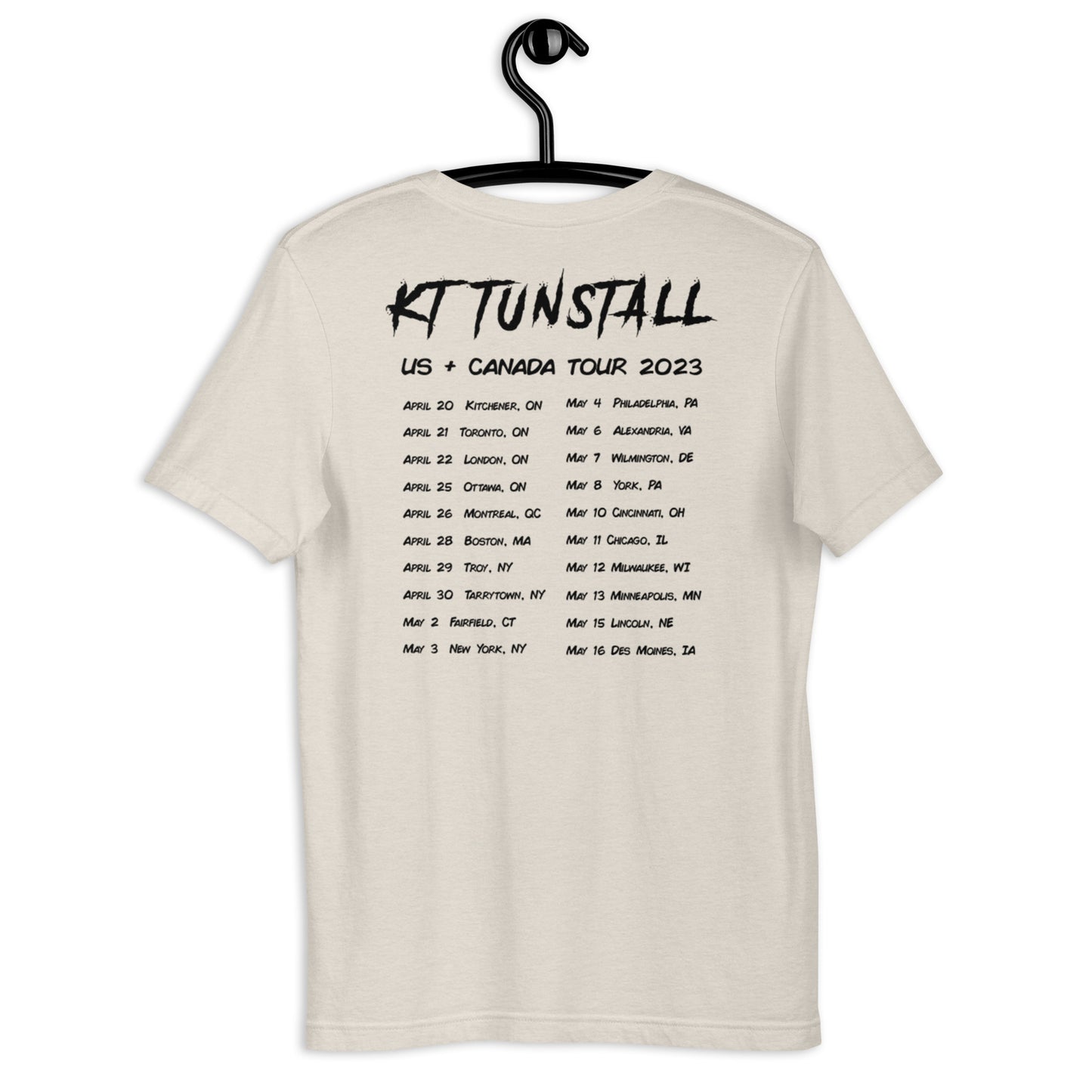 Suddenly I See Skelly Tour Dates Tee | Bone